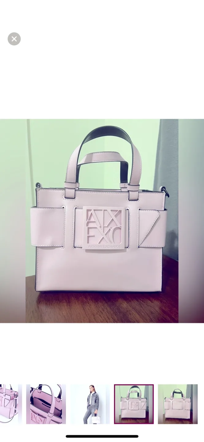 A|X Armani Exchange Pink Handbag thumbnail