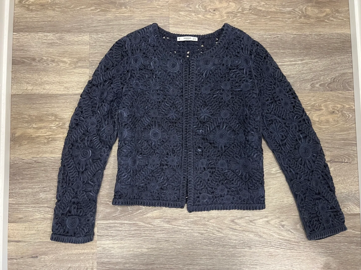 MANGO Casual Embroidered Cardigan thumbnail