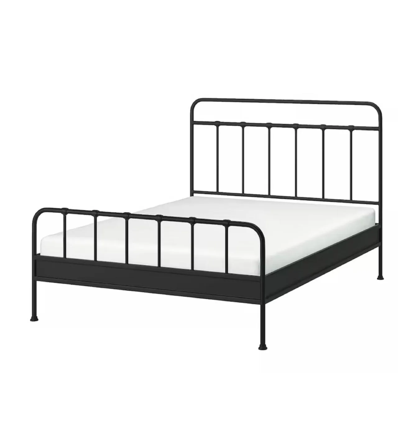 Black Metal Double Bed Frame thumbnail