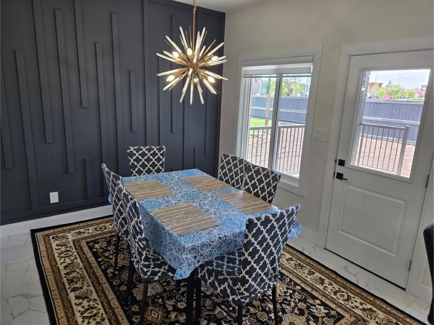 6-Piece Glass Dining Set with Tablecloth - photo 3