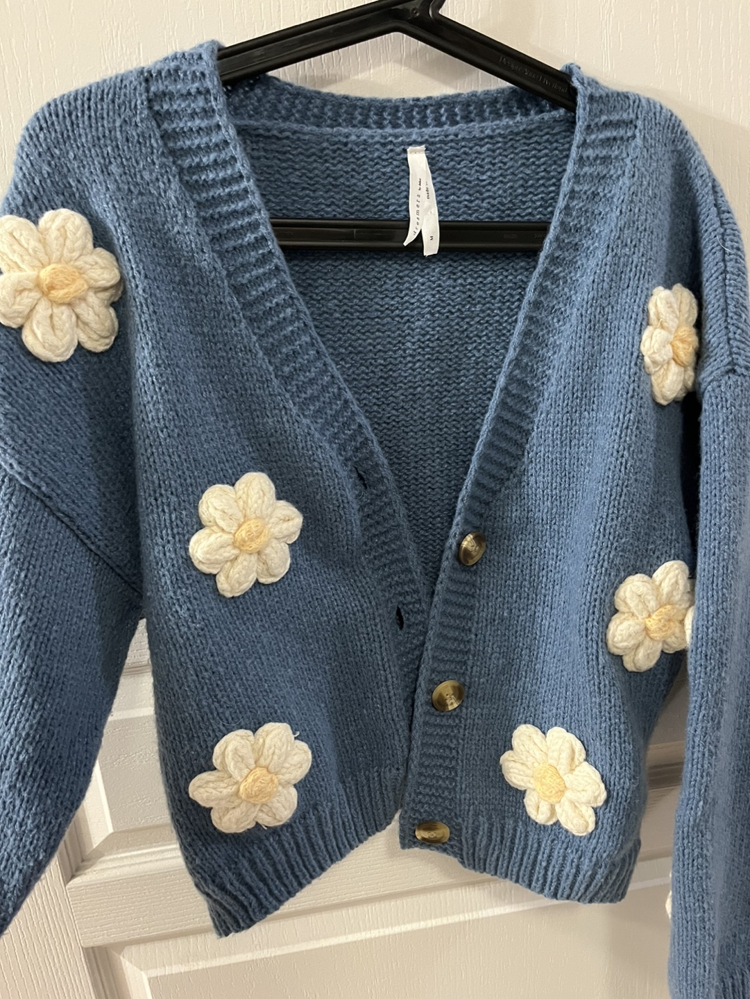 Blue Daisy Cardigan