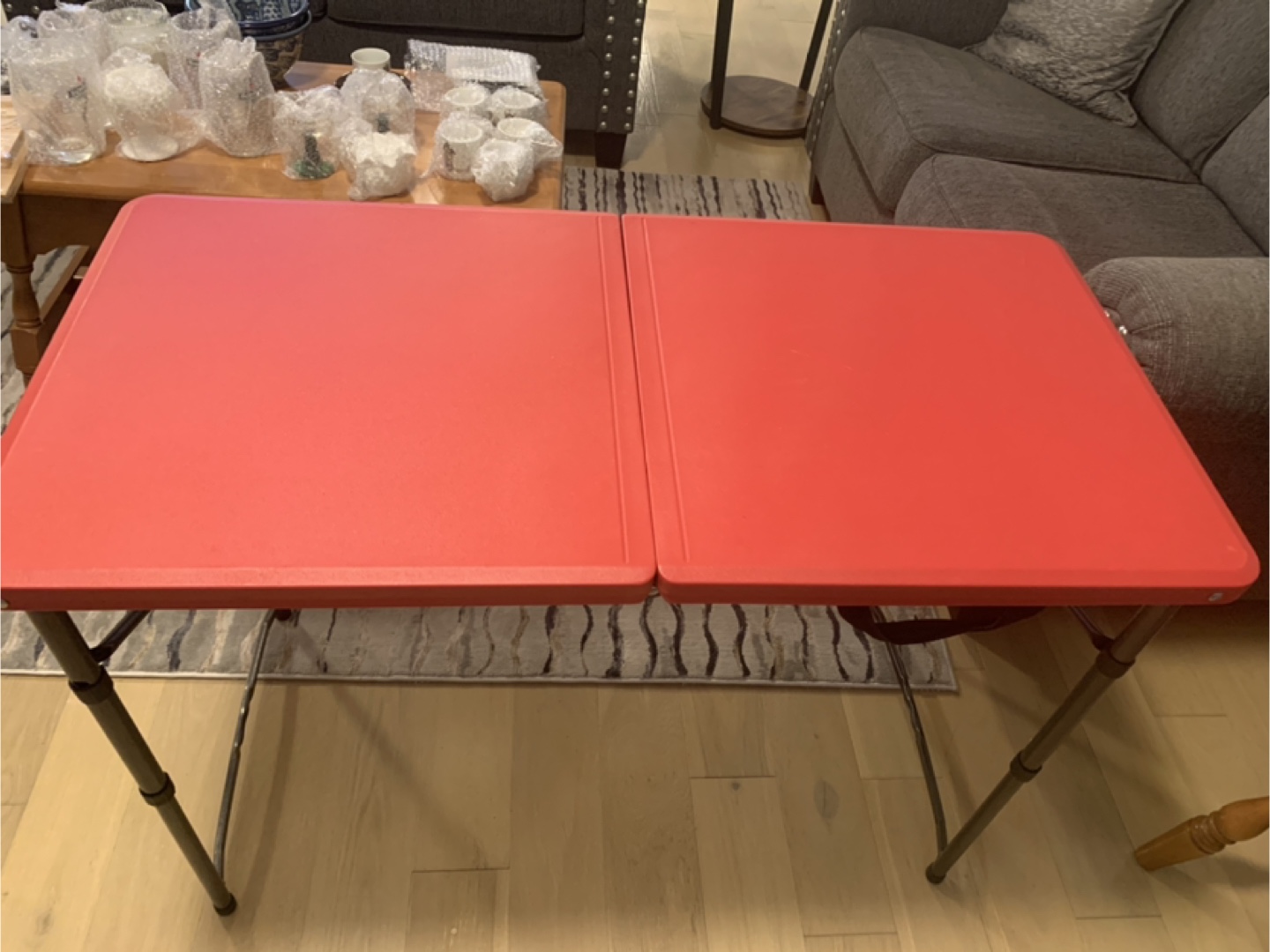 Red Folding Table - photo 4