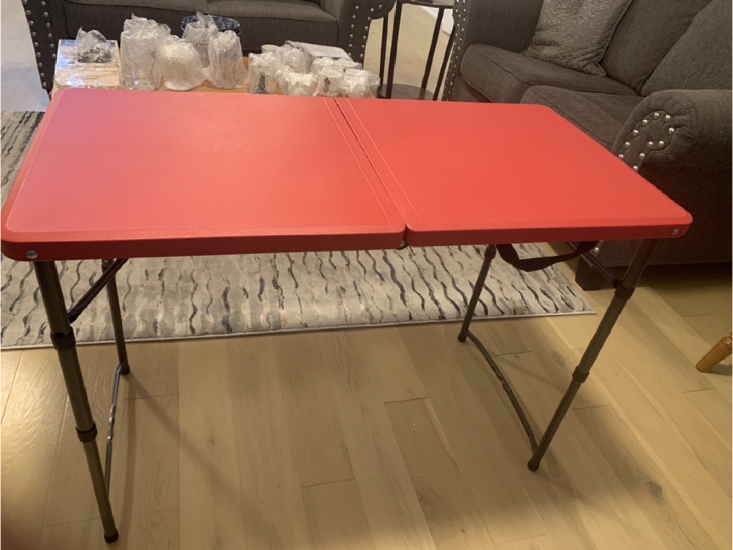 Red Folding Table - photo 2