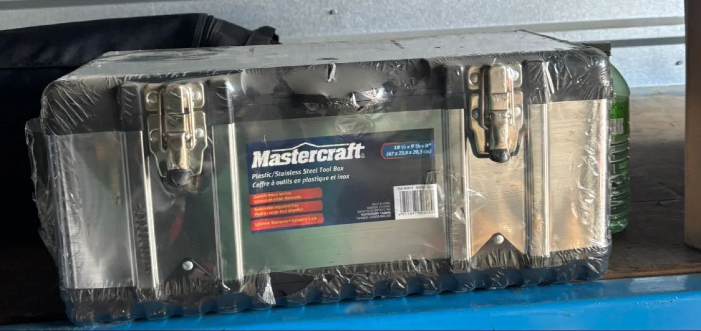 Mastercraft Plastic/Stainless Steel Tool Box thumbnail