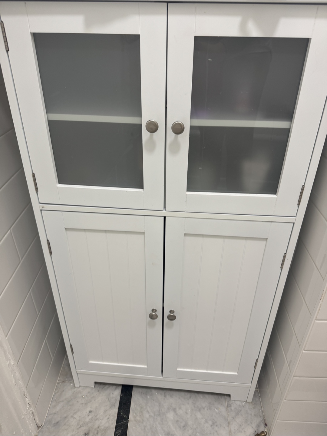White Bathroom Storage Cabinet