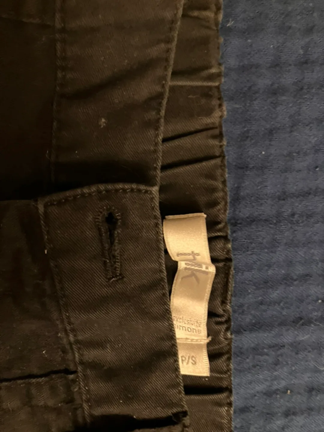 Black wide-leg pants, size small. image indicator(3)