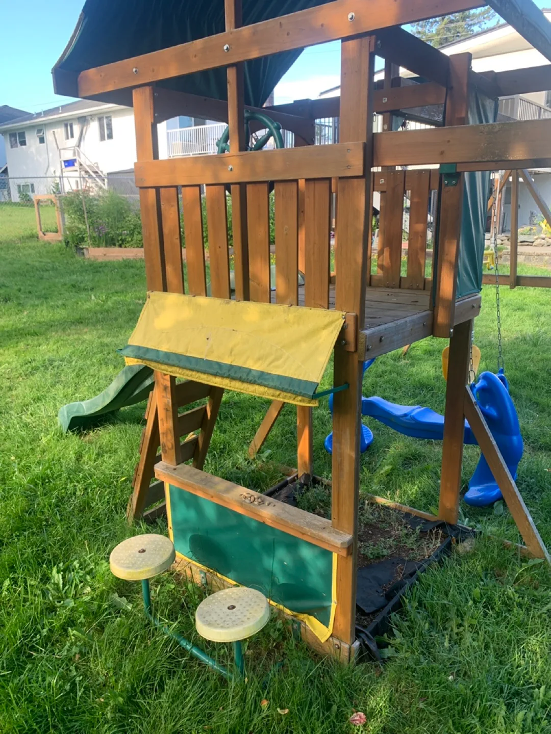 Wooden Outdoor Playset with Slide and Swings image indicator(5)