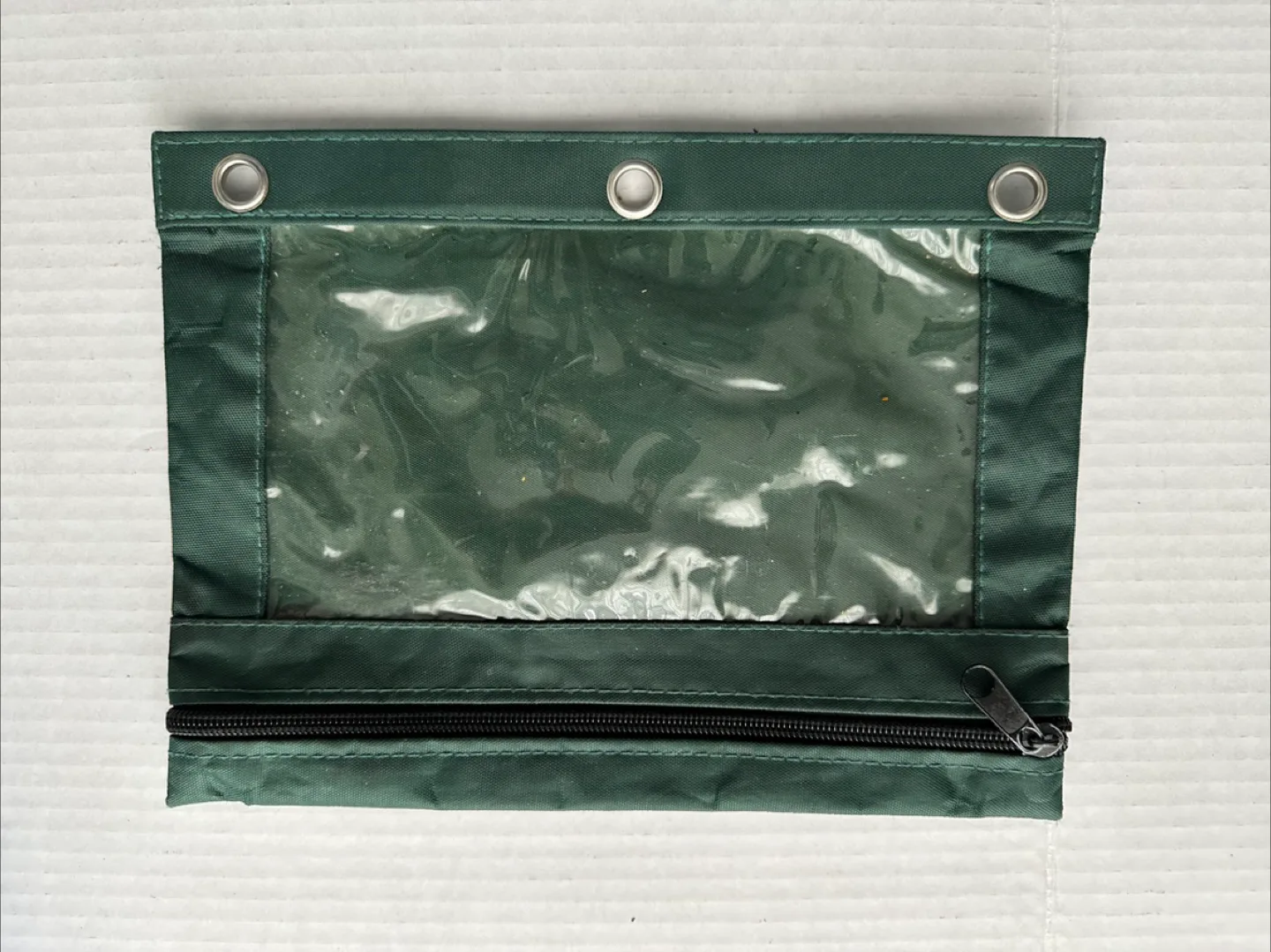 Green 3-Ring Binder Pencil Case #freecycle thumbnail