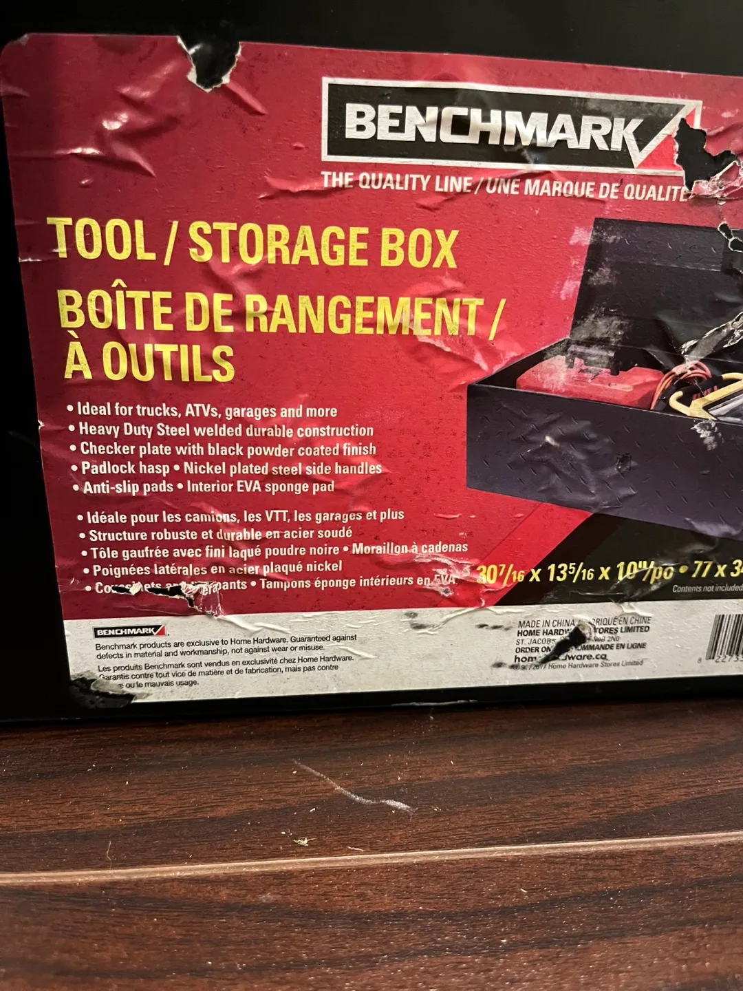 Benchmark 30" Steel Tool Storage Box image indicator(4)