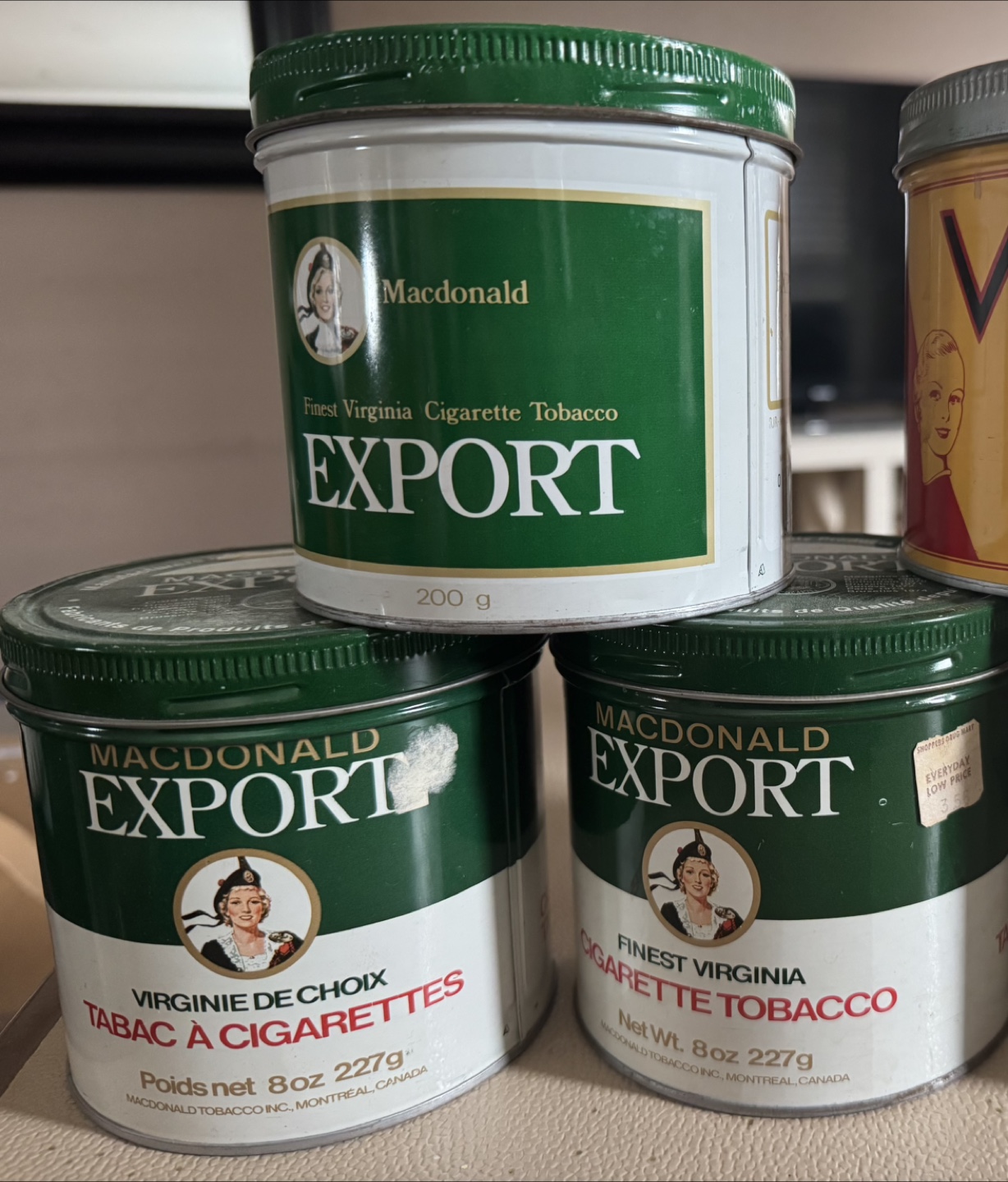 Vintage Tobacco Tins - empty