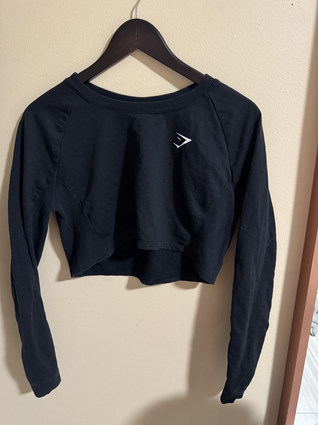 Gymshark Black Cropped Long Sleeve