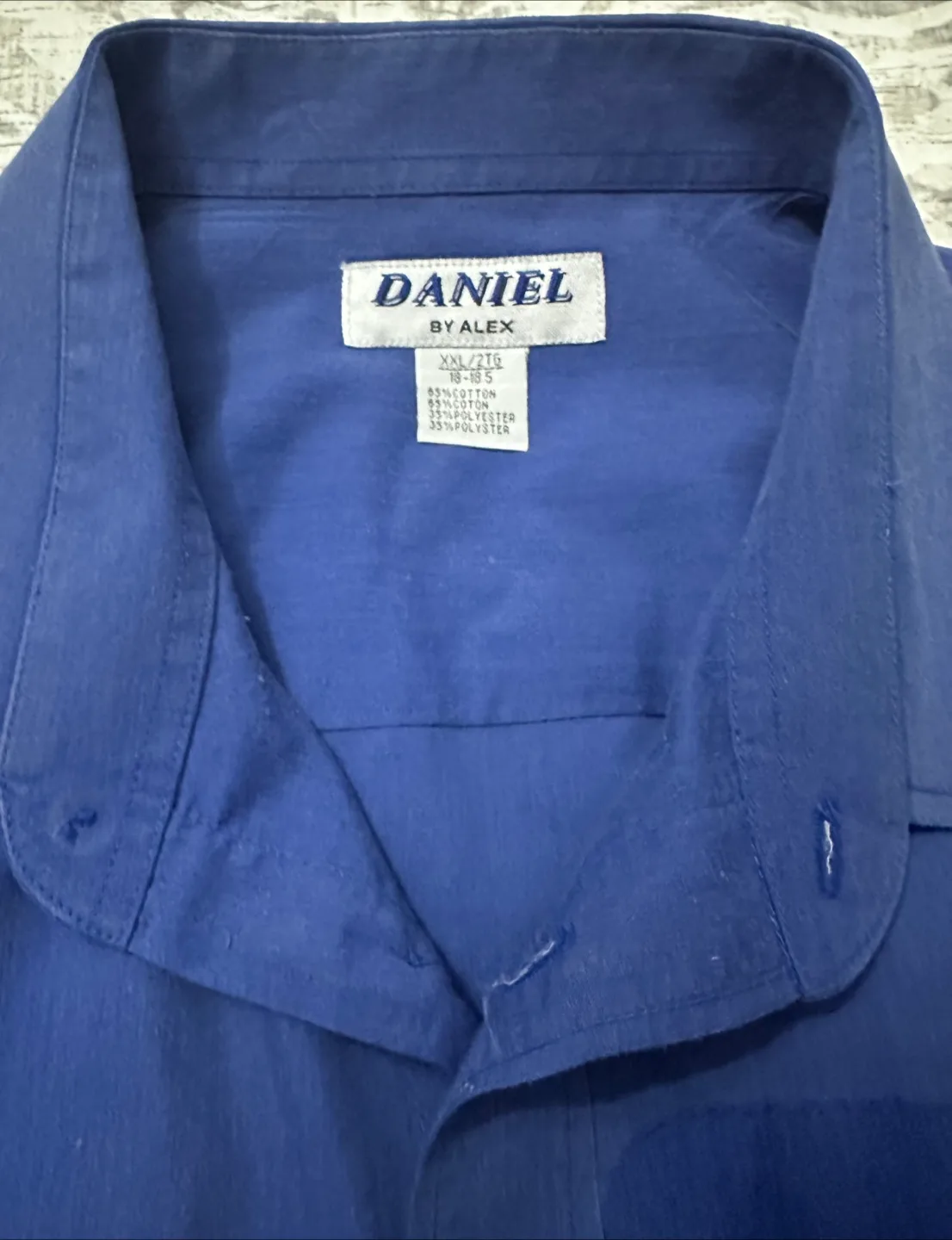 Men's Daniel by Alex Blue Long Sleeve Button-Down Shirt - XXL image indicator(4)