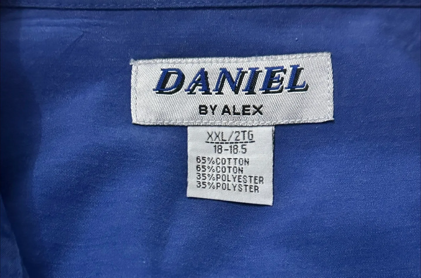 Men's Daniel by Alex Blue Long Sleeve Button-Down Shirt - XXL image indicator(5)