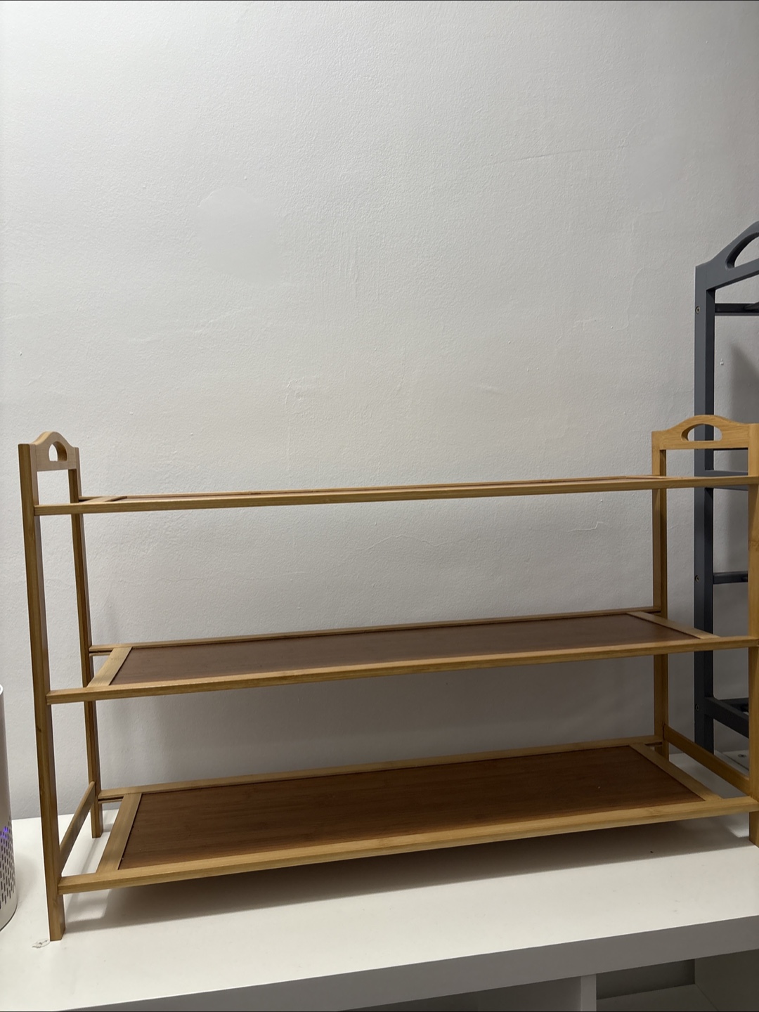 Bamboo 3-Tier Shoe Rack