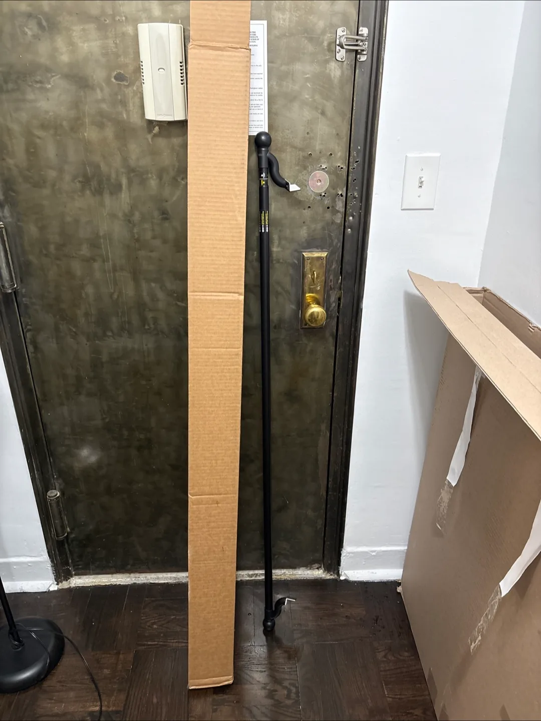 3 black curtain tension rods thumbnail