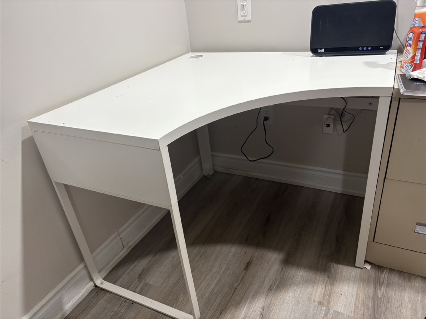 IKEA White Corner Desk - photo 2