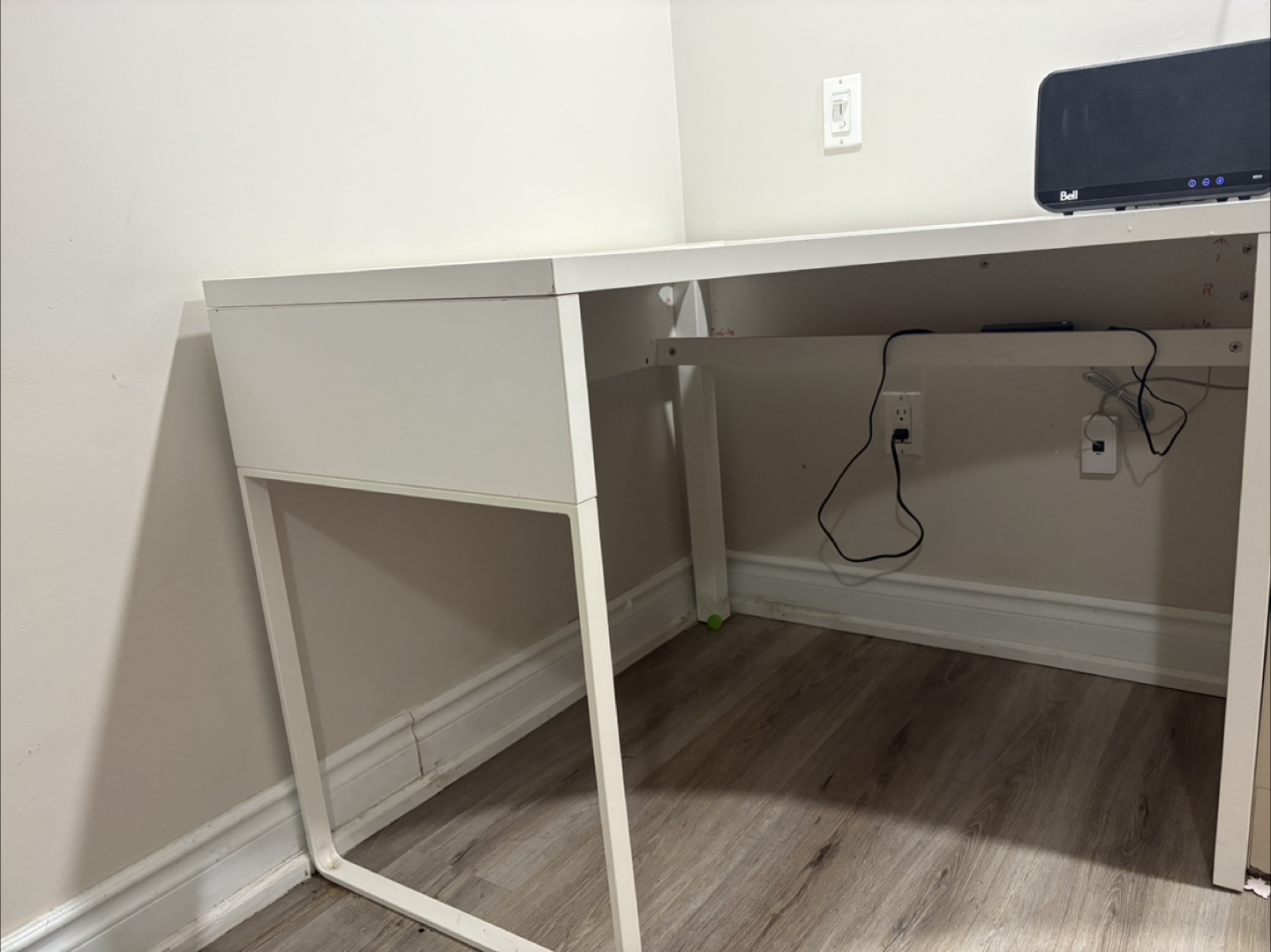 IKEA White Corner Desk - photo 3