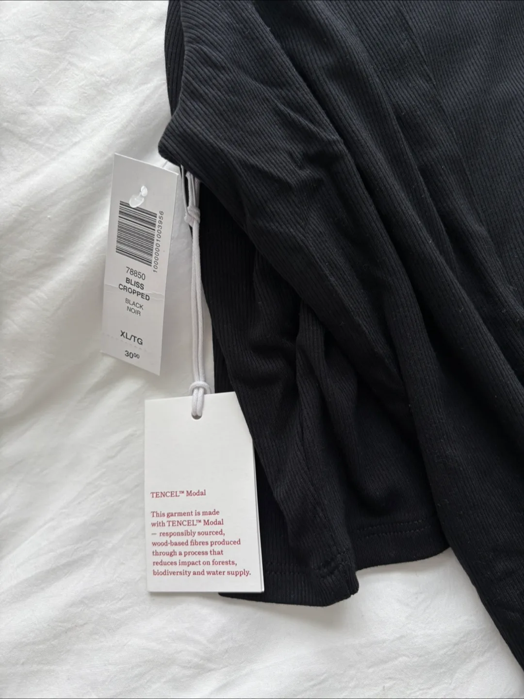 New with Tags Aritzia Sunday Best ReRib™ Cropped Long-Sleeve Top image indicator(3)