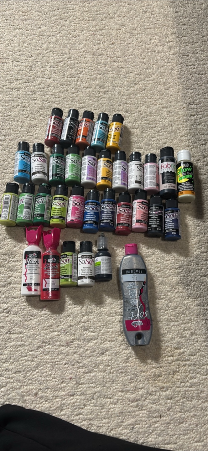 Bulk Lot of Fabric Paint -  SoSoft, and More!
