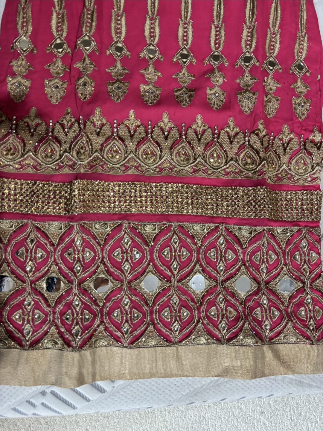 Pink and Gold Embroidery Salwar Kameez