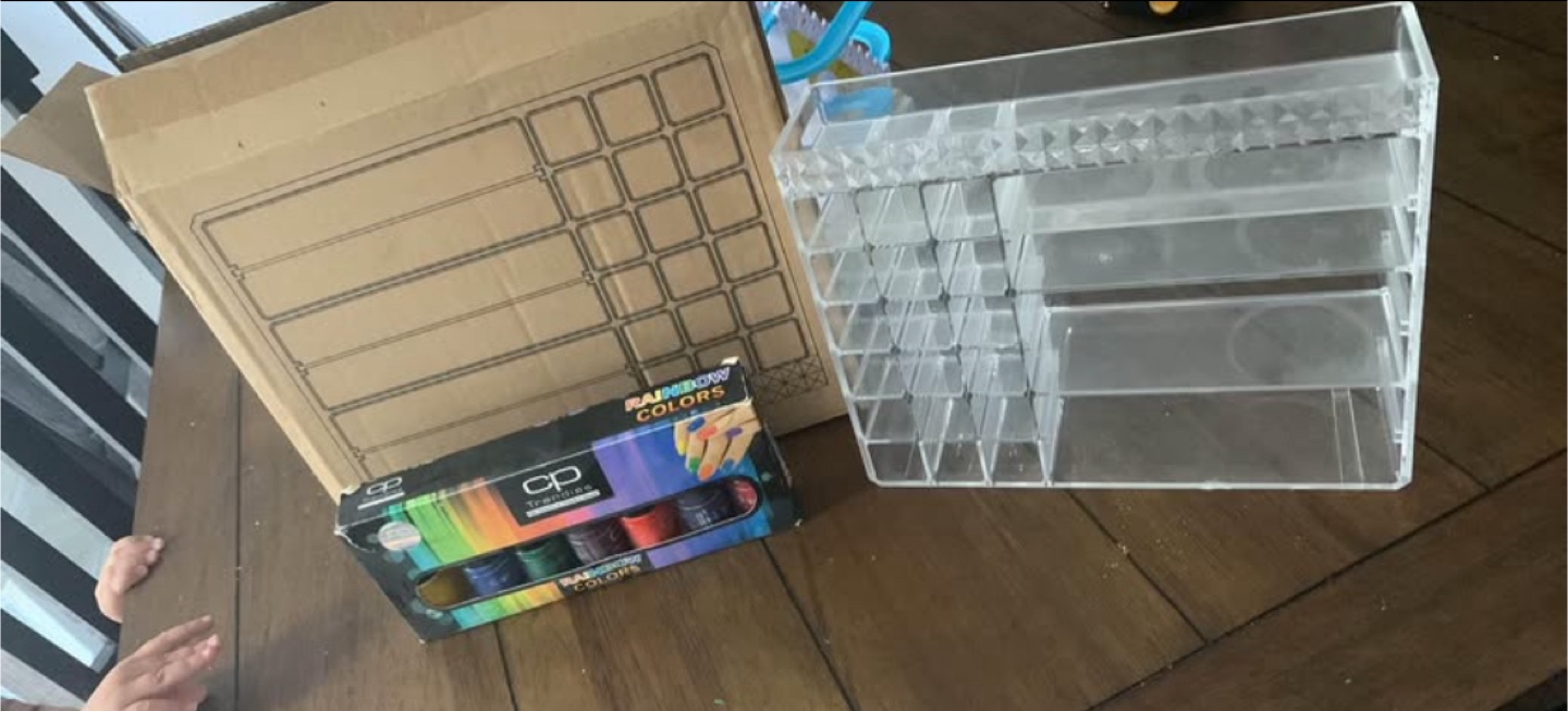 Acrylic Organizer & Nail Polish Set