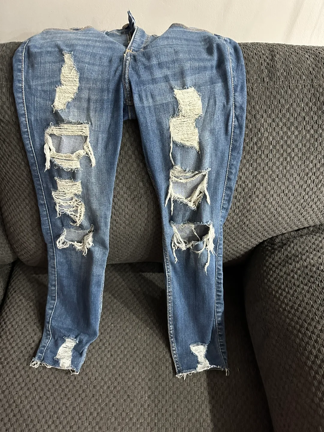 Hollister High-Rise Crop Super Skinny Jeans thumbnail