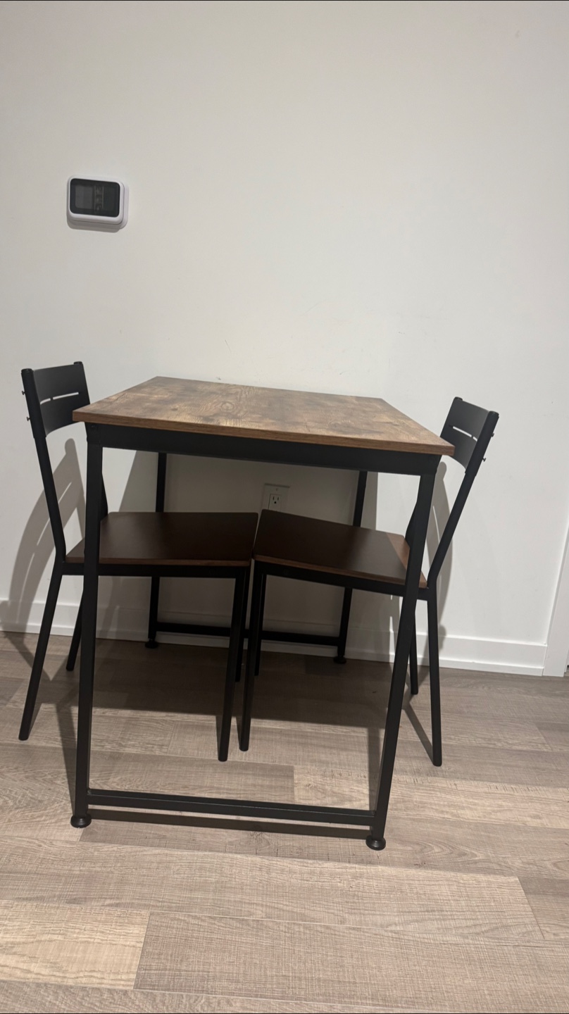Small Dining Table Set with Two Chairs