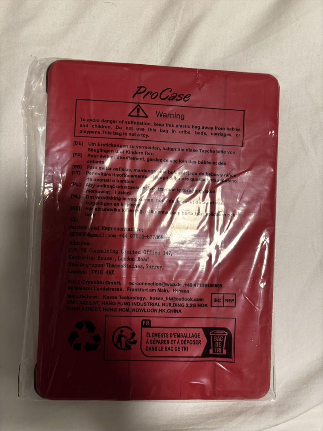 New ProCase Red Glitter iPad Case