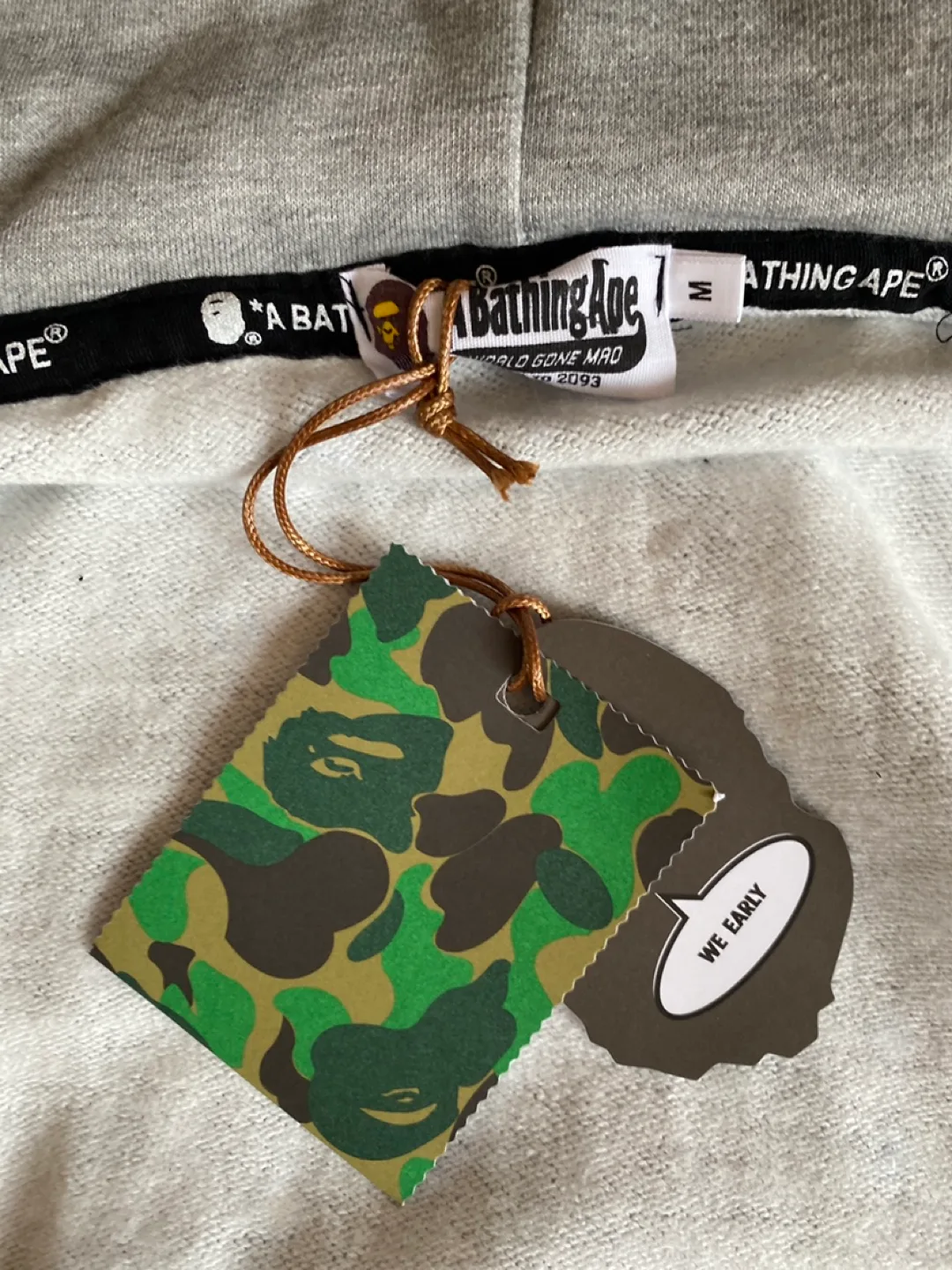 GLOW in the dark space camo Bape hoodie thumbnail