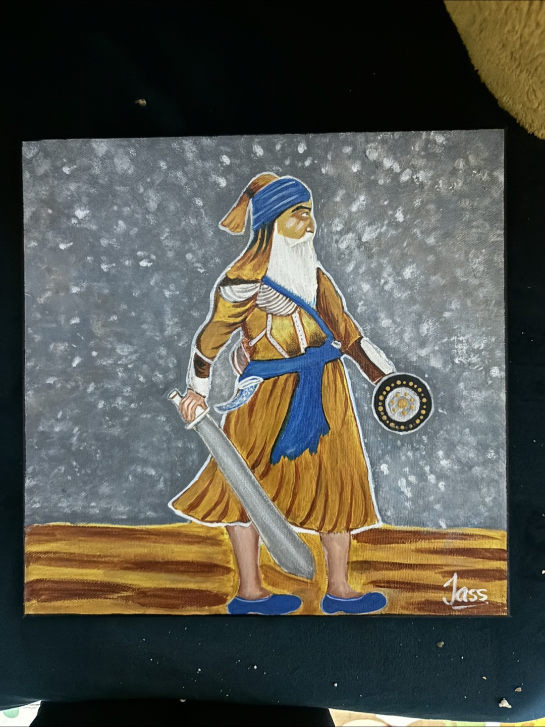 Set of Four Acrylic Paintings on Canvas - photo 4