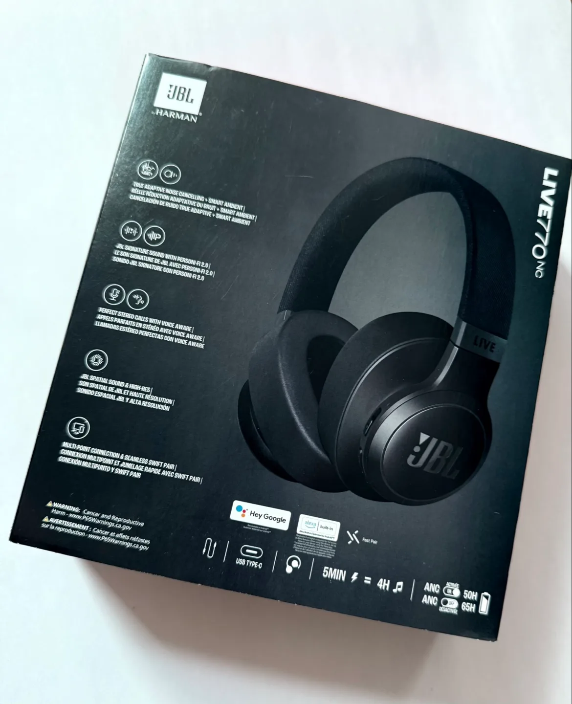 JBL LIVE770NC Wireless Noise Cancelling Headphones image indicator(2)