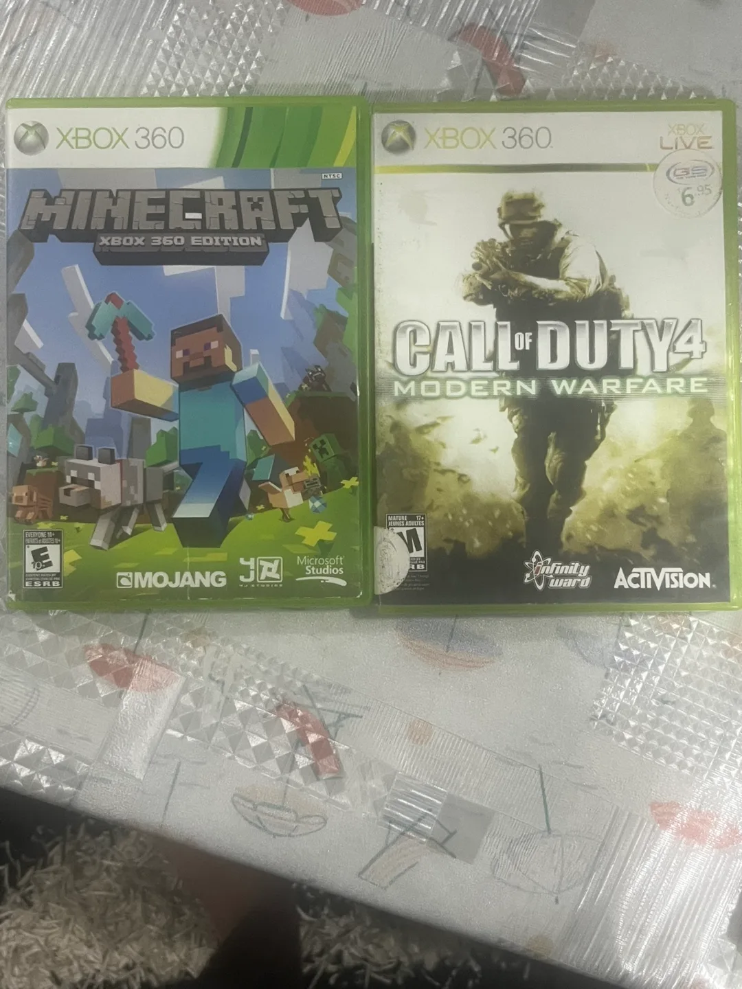 Xbox 360 Games: Minecraft & Call of Duty 4 thumbnail