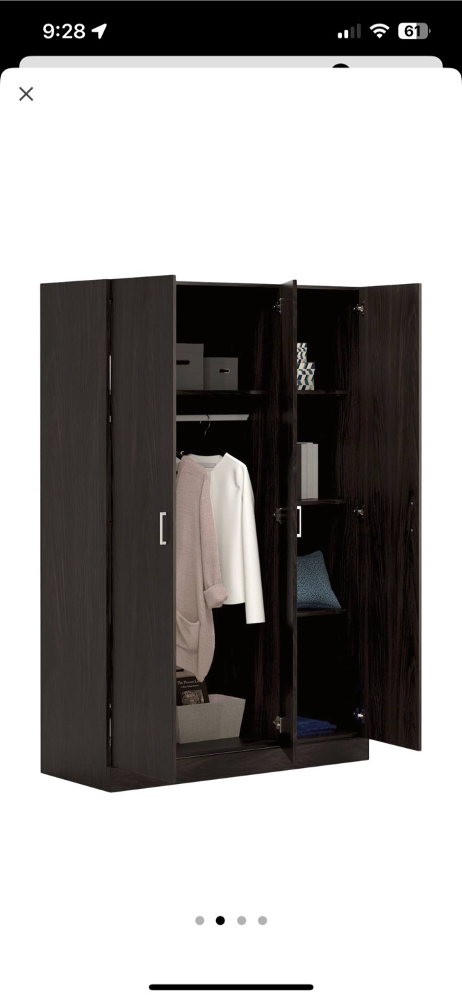 Dark Brown Wooden Armoire - photo 2