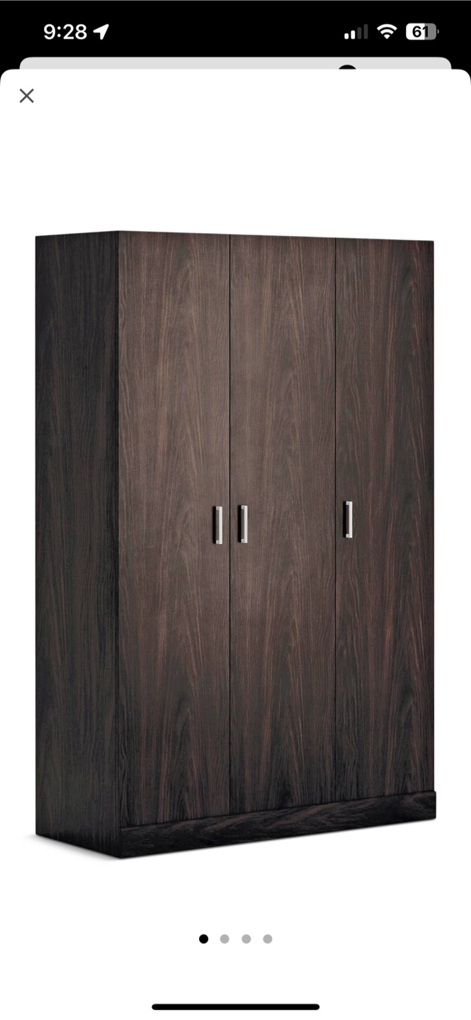 Dark Brown Wooden Armoire