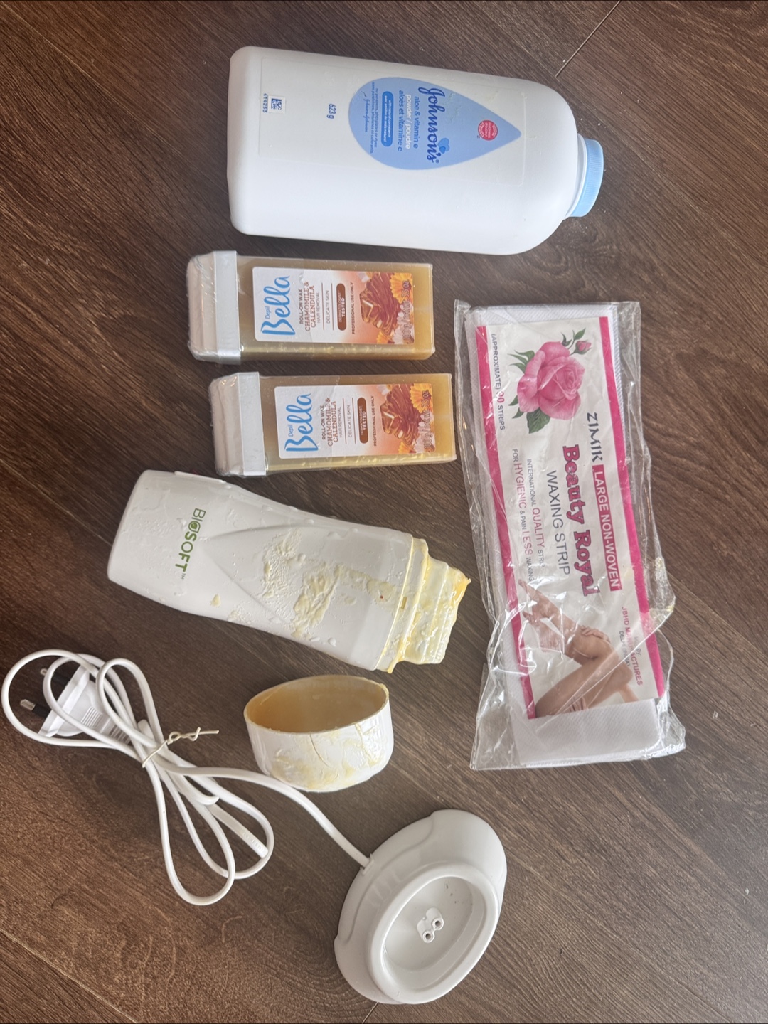 Waxing Kit with Warmer, Wax, Strips, and Powder