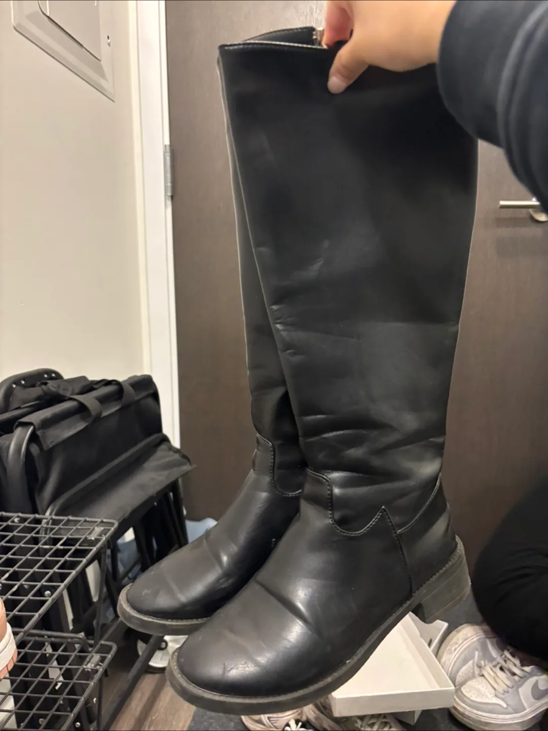 Black Knee-High Boots - Size EU 36 thumbnail