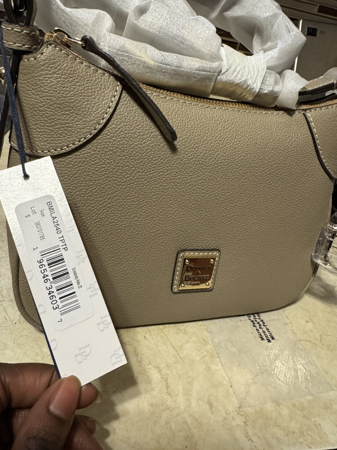 Dooney & Bourke Crossbody Shoulder Bag Purse - Taupe - photo 3