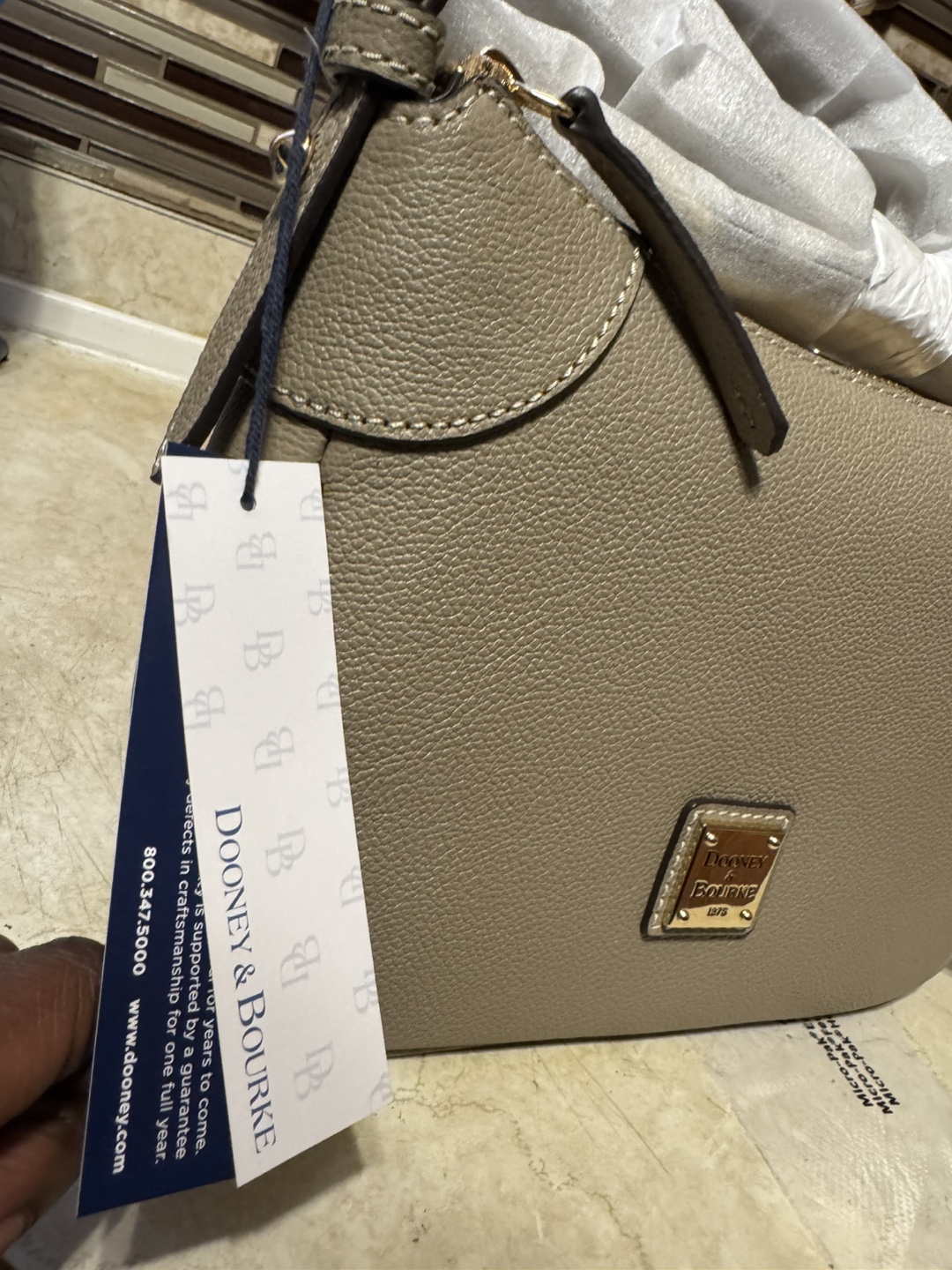 Dooney & Bourke Crossbody Shoulder Bag Purse - Taupe - photo 4