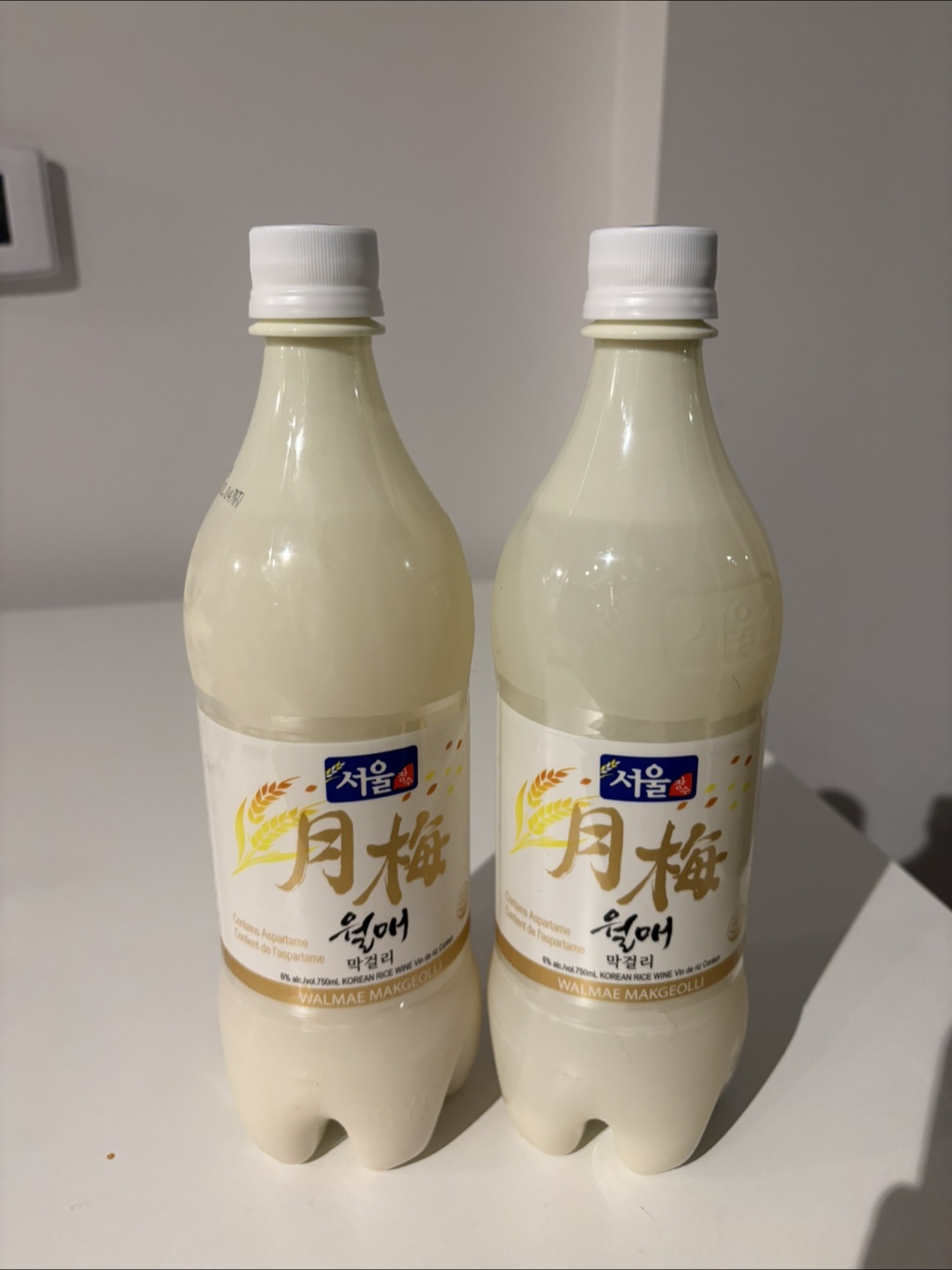 Two Bottles of Walmae Makgeolli
