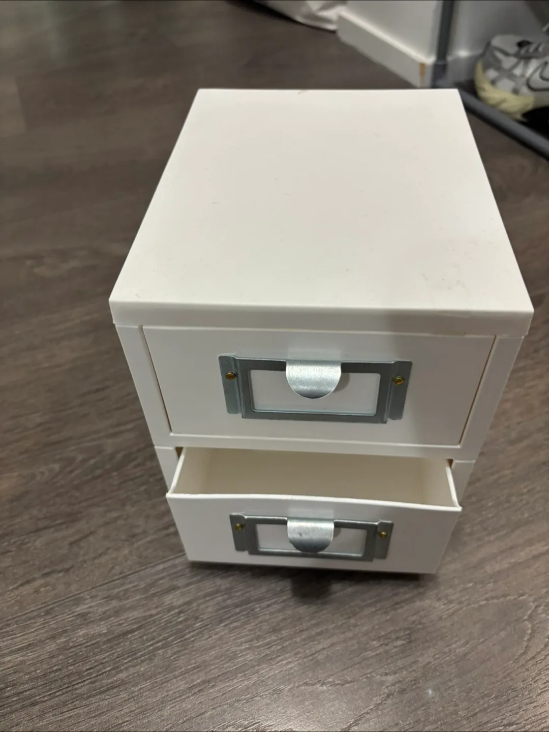 White mini Two-Drawer Organizer thumbnail