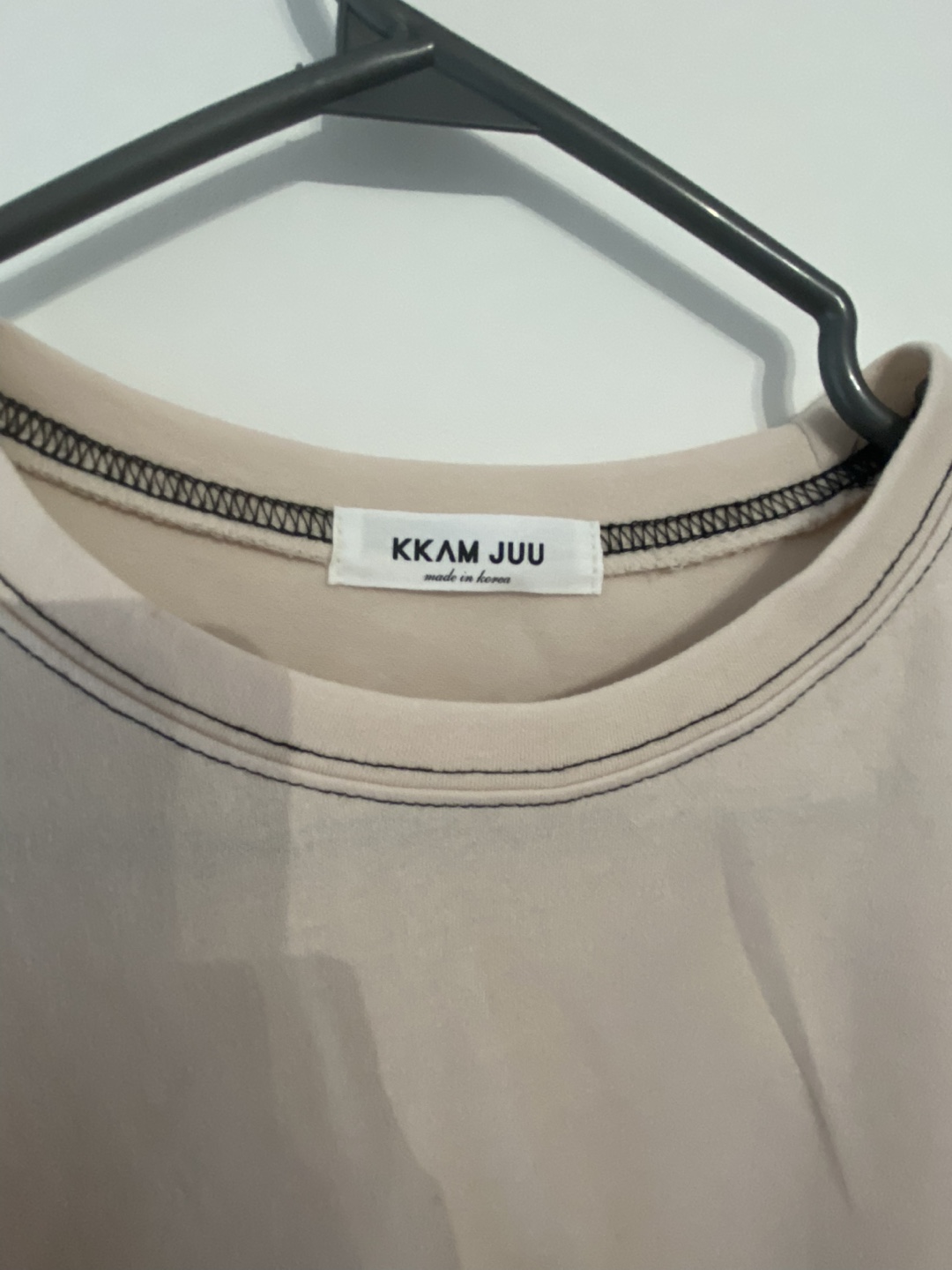Balloon sleeve t-shirt in peach Size S/M - photo 2