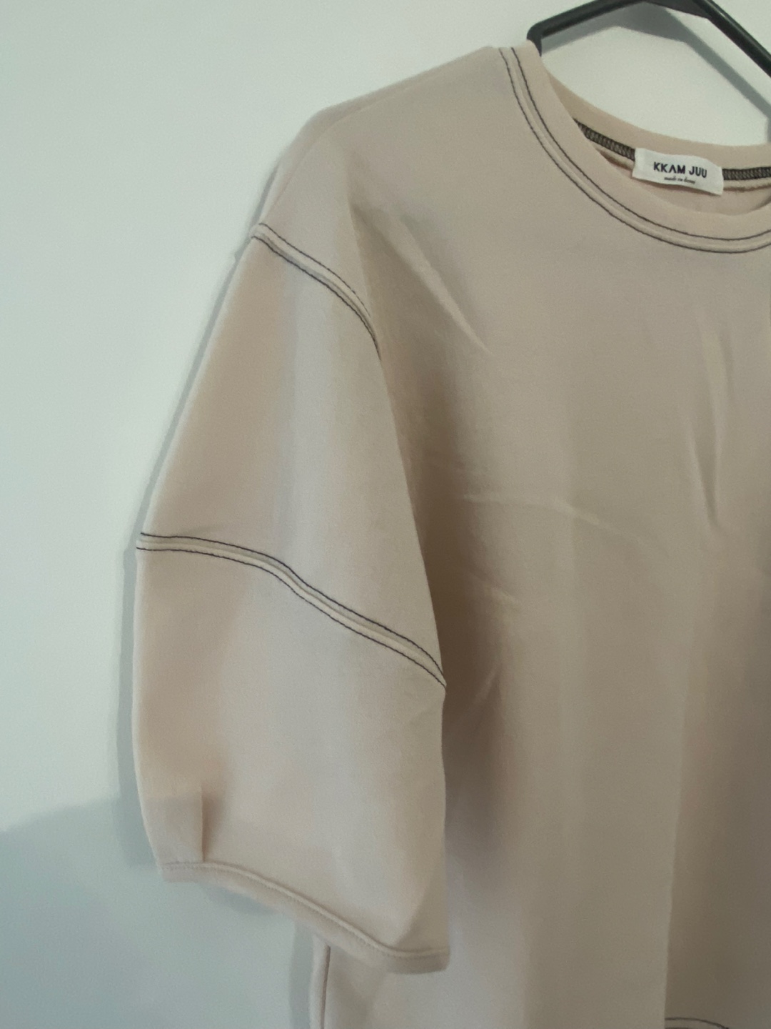 Balloon sleeve t-shirt in peach Size S/M - photo 3
