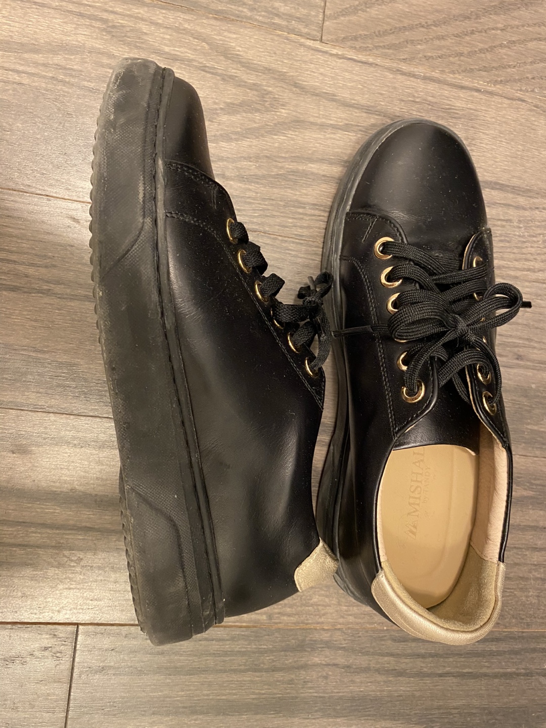Black Platform Shoes Size W 6.5-7 - photo 2