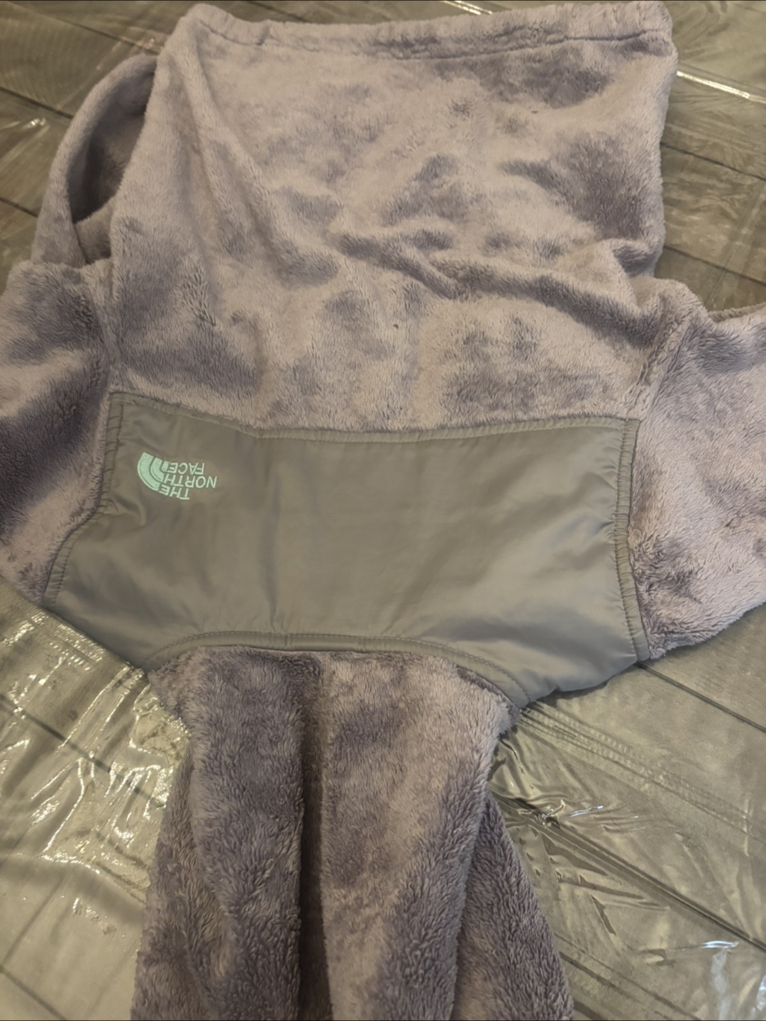 The North Face Girls' Gray Fleece Hoodie Jacket - photo 2