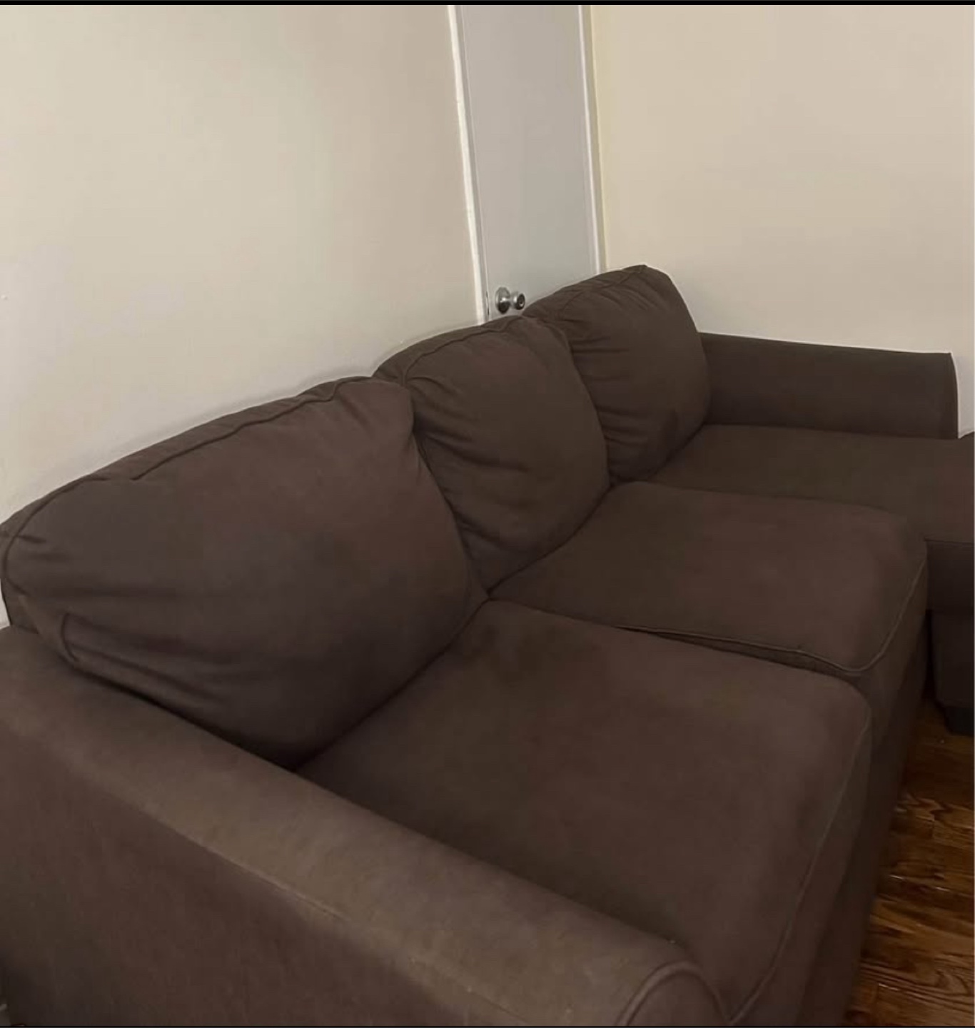 Dark Brown Sectional Sofa - photo 2