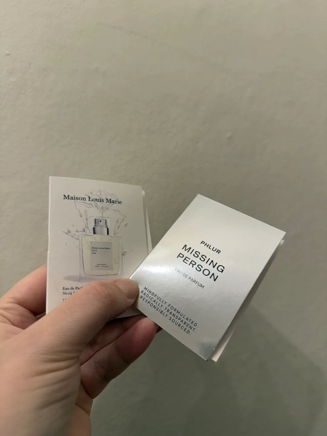 Two Perfume Samples #freecycle