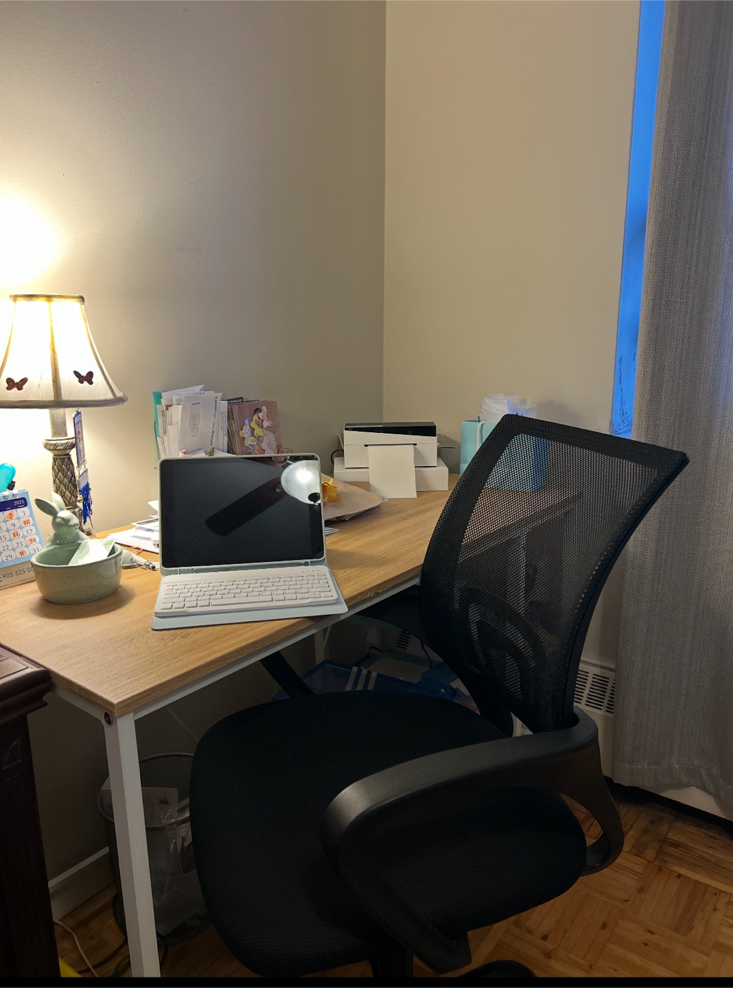 Desk with chair