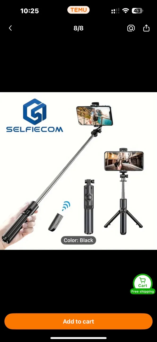 Extendable Cell Phone Selfie Stick image indicator(2)