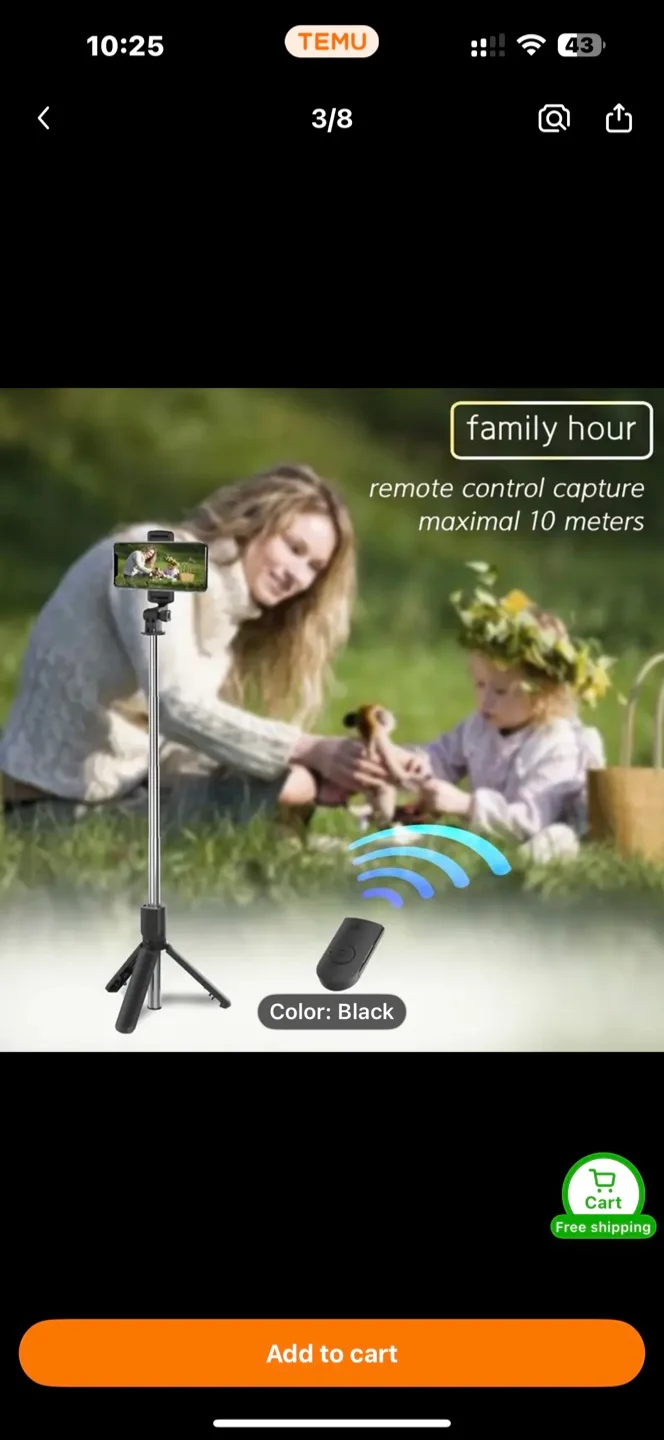 Extendable Cell Phone Selfie Stick image indicator(7)