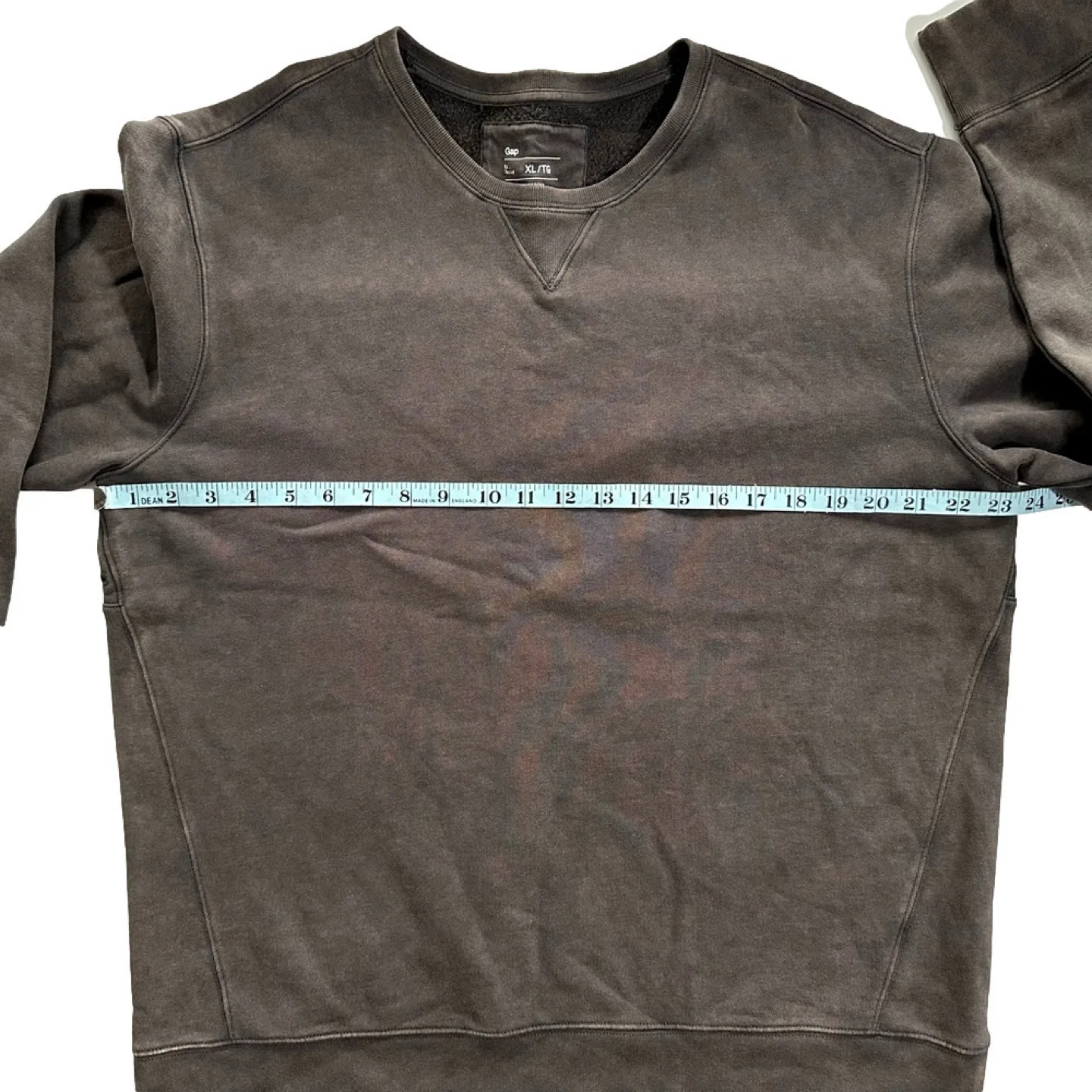 Men's XL  Gap Oversized Brown Sweatshirt V Stitch Detail Size XL image indicator(6)